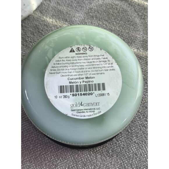 Gold Canyon Candles –  Small 10oz Cucumber Melon   (Hard to Find) - Picture 3 of 3